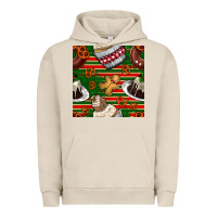 Pigment French Oak christmas cake seamless pattern Urban Hoodie - BundleAndBundleShop