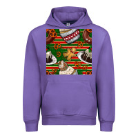 Tulip christmas cake seamless pattern Urban Hoodie - BundleAndBundleShop