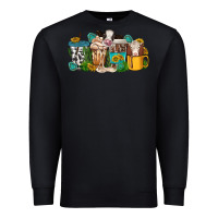 Black western cow coffee cup Premium Sweatshirt - texasbilliewilder