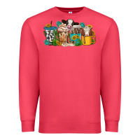Cardinal western cow coffee cup Premium Sweatshirt - texasbilliewilder