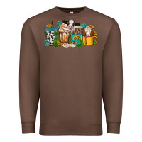 Chestnut western cow coffee cup Premium Sweatshirt - texasbilliewilder