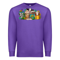 Purple western cow coffee cup Premium Sweatshirt - texasbilliewilder