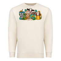Sandshell western cow coffee cup Premium Sweatshirt - texasbilliewilder