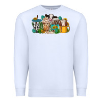 White western cow coffee cup Premium Sweatshirt - texasbilliewilder
