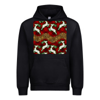 Christmas Deer And Plaid Seamless Pattern Urban Hoodie | Teevron