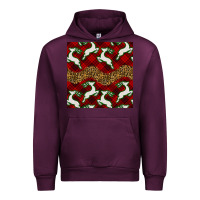 Mauve Wine christmas deer and plaid seamless pattern Urban Hoodie - BundleAndBundleShop