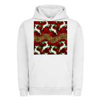 Pigment Lunar Rock christmas deer and plaid seamless pattern Urban Hoodie - BundleAndBundleShop