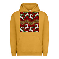 Pigment Peanut Butter christmas deer and plaid seamless pattern Urban Hoodie - BundleAndBundleShop