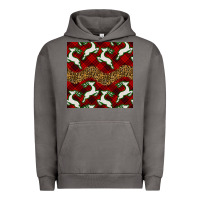 Pigment Tornado christmas deer and plaid seamless pattern Urban Hoodie - BundleAndBundleShop