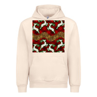 Sandshell christmas deer and plaid seamless pattern Urban Hoodie - BundleAndBundleShop