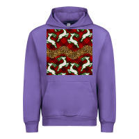 Tulip christmas deer and plaid seamless pattern Urban Hoodie - BundleAndBundleShop