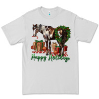 Dove Grey happy holidays mustang horse Premium Tee - LillyAllenDesigns