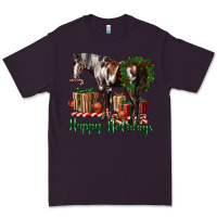 Plum happy holidays mustang horse Premium Tee - LillyAllenDesigns