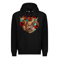 Black christmas cow gemstone Premium Hoodie - JahusDesignShop