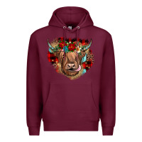 Burgundy christmas cow gemstone Premium Hoodie - JahusDesignShop