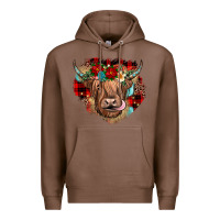 Chestnut christmas cow gemstone Premium Hoodie - JahusDesignShop