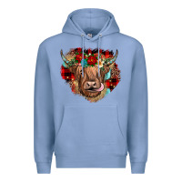 Colony Blue christmas cow gemstone Premium Hoodie - JahusDesignShop