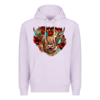 Lilac christmas cow gemstone Premium Hoodie - JahusDesignShop