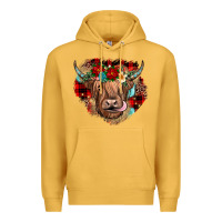 Mustard christmas cow gemstone Premium Hoodie - JahusDesignShop