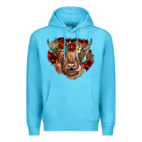Ocean Blue christmas cow gemstone Premium Hoodie - JahusDesignShop