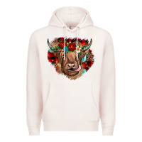 Pale Pink christmas cow gemstone Premium Hoodie - JahusDesignShop
