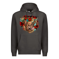 Smoke christmas cow gemstone Premium Hoodie - JahusDesignShop