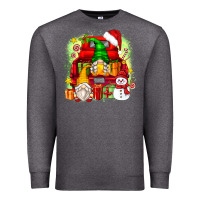 Charcoal Heather christmas gnome truck Premium Sweatshirt - Zillion Design Studio