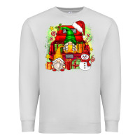 Dove Grey christmas gnome truck Premium Sweatshirt - Zillion Design Studio
