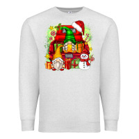 Oatmeal Heather christmas gnome truck Premium Sweatshirt - Zillion Design Studio