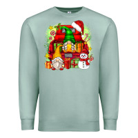 Seafoam christmas gnome truck Premium Sweatshirt - Zillion Design Studio