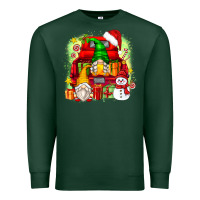 Sports Green christmas gnome truck Premium Sweatshirt - Zillion Design Studio
