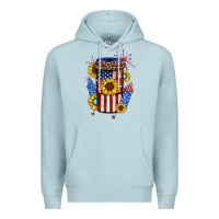 Blue Mist 4th of july coffee cup Premium Hoodie - JahusDesignShop
