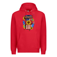 Red 4th of july coffee cup Premium Hoodie - JahusDesignShop