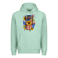 Seafoam 4th of july coffee cup Premium Hoodie - JahusDesignShop