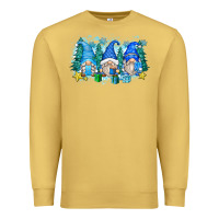 Antique Gold snowman gnome Premium Sweatshirt - Zillion Design Studio