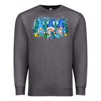 Charcoal Heather snowman gnome Premium Sweatshirt - Zillion Design Studio