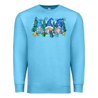 Ocean Blue snowman gnome Premium Sweatshirt - Zillion Design Studio