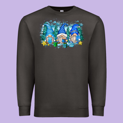Snowman Gnome Premium Sweatshirt Designed By Zillion Design Studio