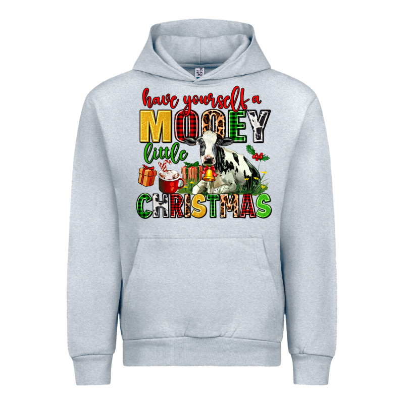 Have Yourself A Mooey Little Christmas Urban Hoodie by AdoDesignShop | Teevron