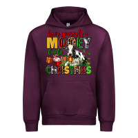 Mauve Wine have yourself a mooey little christmas Urban Hoodie - AdoDesignShop