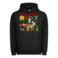 Pigment Black have yourself a mooey little christmas Urban Hoodie - AdoDesignShop