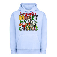 Pigment Grape Ice have yourself a mooey little christmas Urban Hoodie - AdoDesignShop