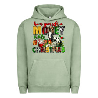 Pigment Oil Green have yourself a mooey little christmas Urban Hoodie - AdoDesignShop
