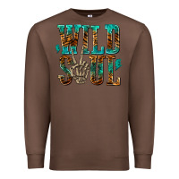 Chestnut wild soul with skeleton hand Premium Sweatshirt - texasbilliewilder