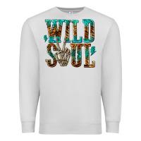 Dove Grey wild soul with skeleton hand Premium Sweatshirt - texasbilliewilder