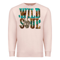 Pale Pink wild soul with skeleton hand Premium Sweatshirt - texasbilliewilder