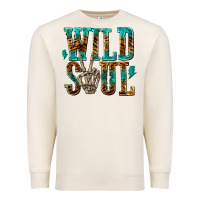 Wild Soul With Skeleton Hand Premium Sweatshirt | Teevron