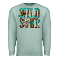 Seafoam wild soul with skeleton hand Premium Sweatshirt - texasbilliewilder