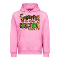 Fuchsia Pink coffee and christmas cheer Urban Hoodie - AdoDesignShop