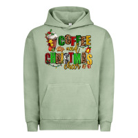Pigment Oil Green coffee and christmas cheer Urban Hoodie - AdoDesignShop